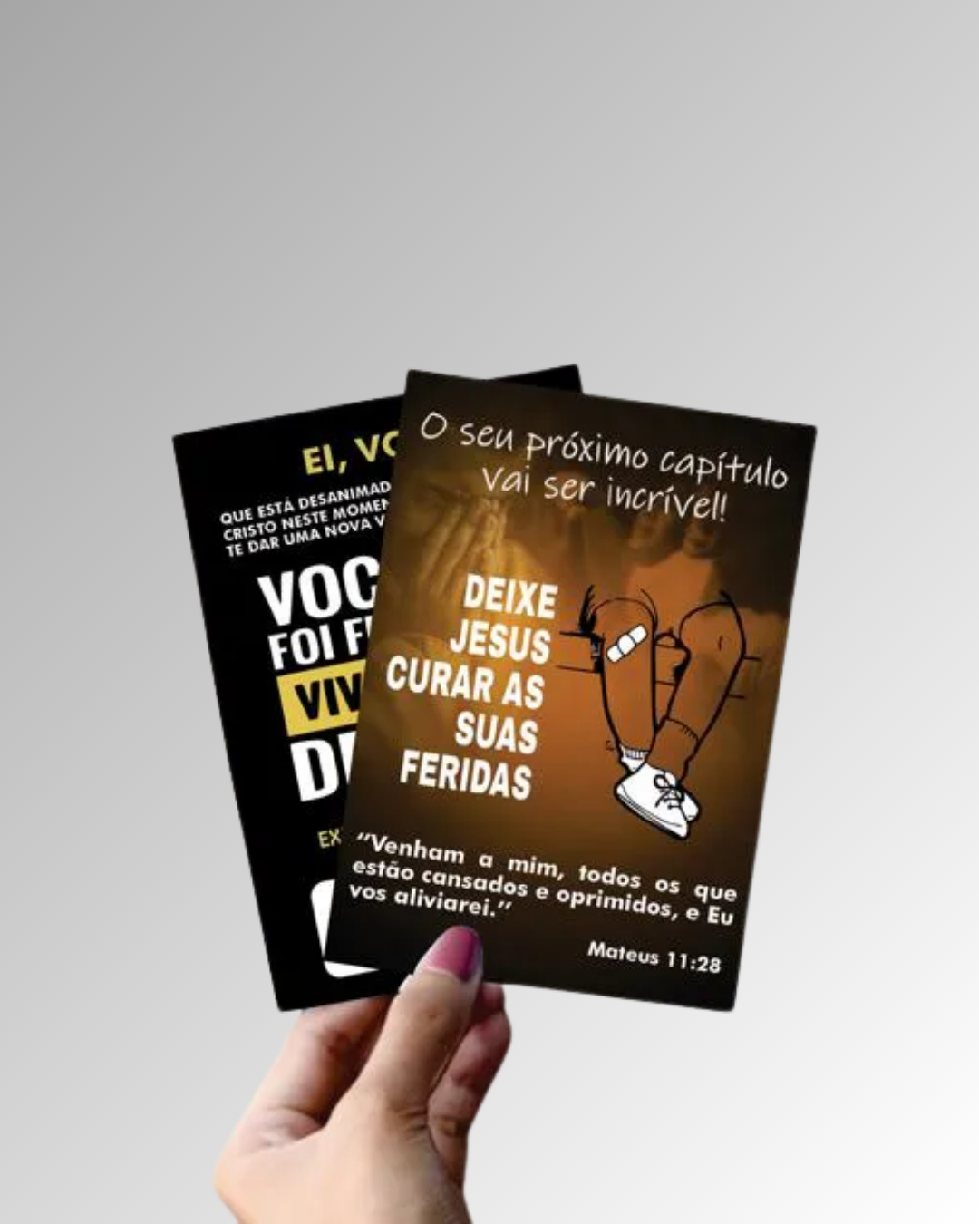 Panfletos para evangelismo 10x14cm frente e verso